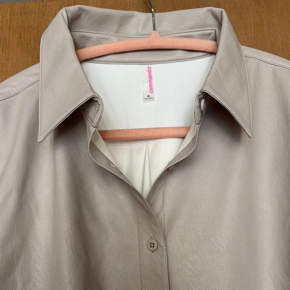 Commando Taupe Button-Up Blouse - Picture 2 of 4